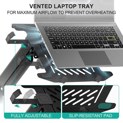 WALI Laptop Adjustable/Full Adjustable/Wall/Pegboard/Car Mounts