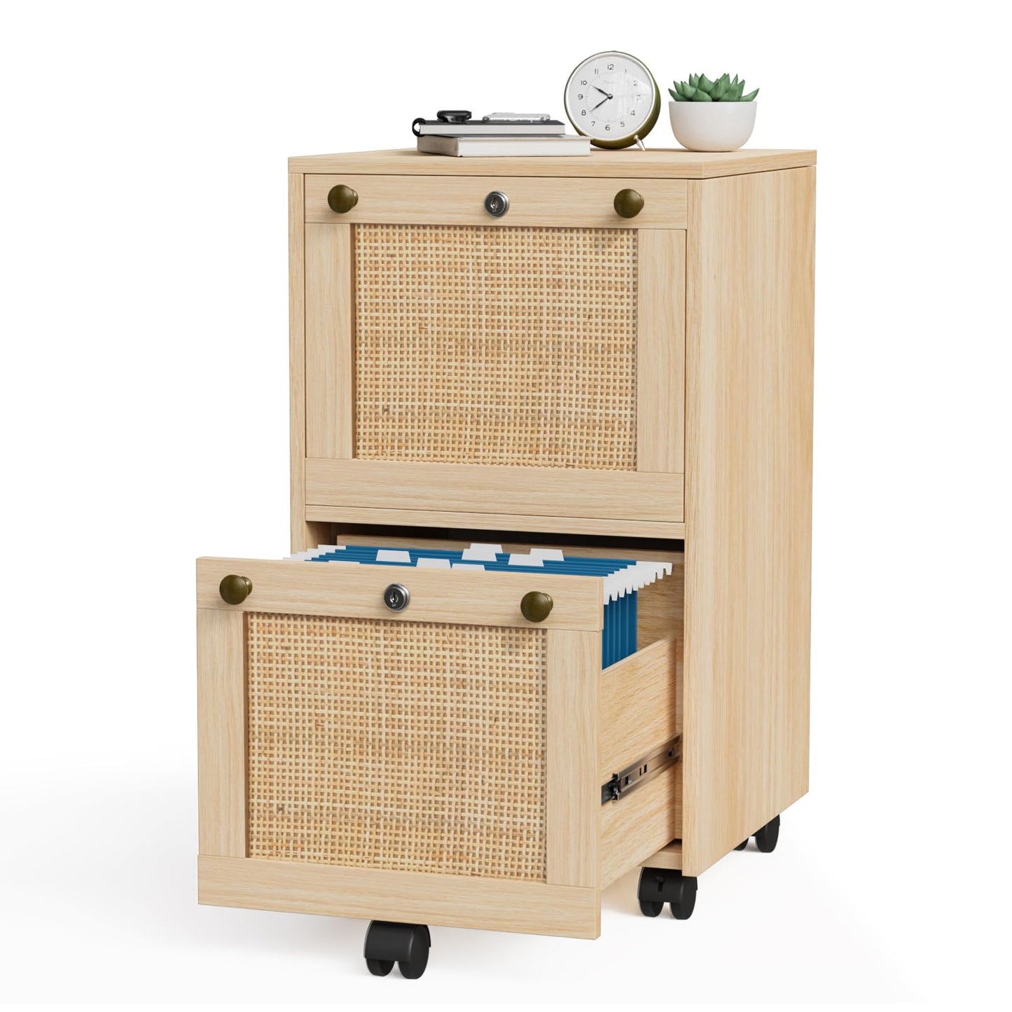 VINGLI Wood File Cabinet for Home Office