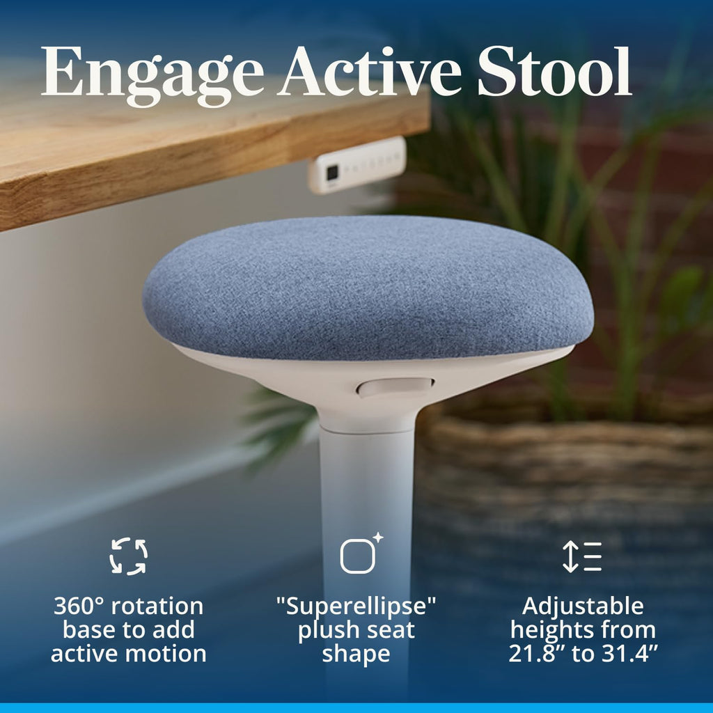 Active Ergonomic Stool with Adjustable Height & 360° Motion