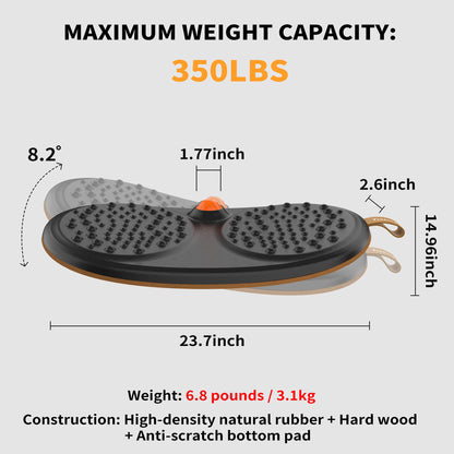 Standing Desk Balance Board with Rollerball Motion & Comfort Mat Design