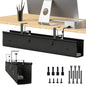 Under Desk Cable Management Tray with No-Drill Wire Organizer