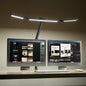 Wide LED Desk Lamp with Clamp Mount & Adjustable Lighting