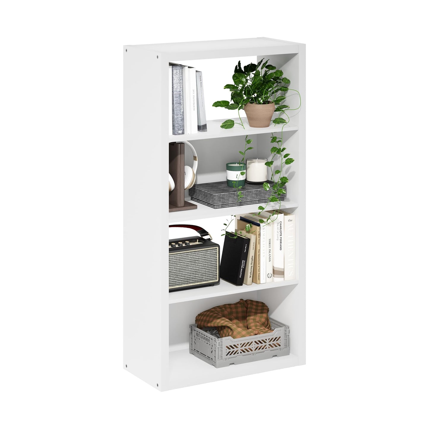 Tiered Storage Shelf for Office and Home Organization