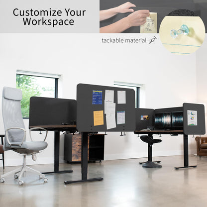 VIVO Freestanding Privacy Panel, Cubicle Divider, Acoustic Wall Partition