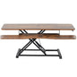 Height Adjustable Desk Converter with Dual Monitor Workstation