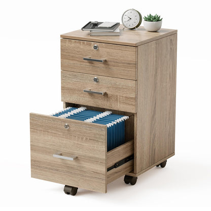 VINGLI Wood File Cabinet for Home Office