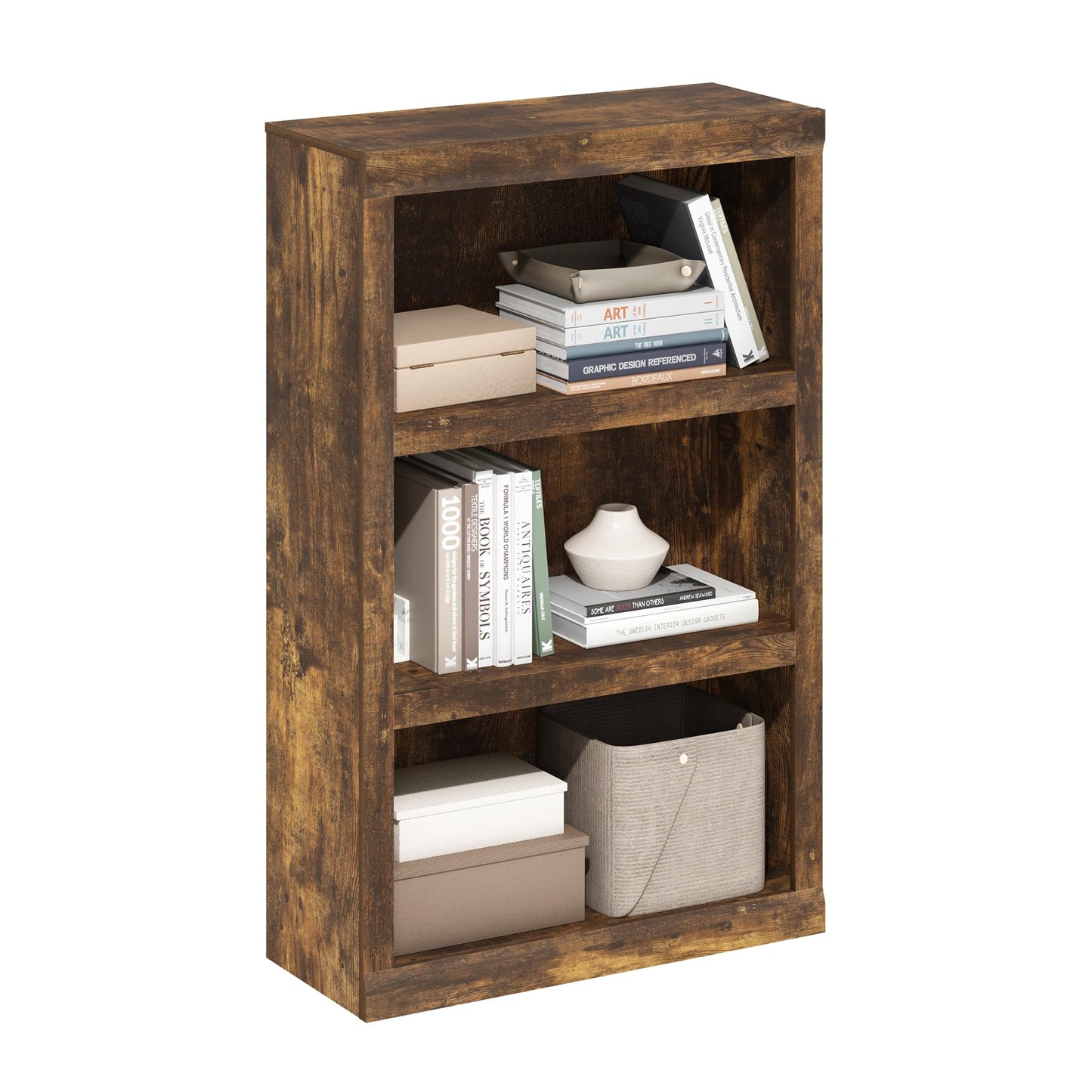 Tiered Storage Shelf for Office and Home Organization