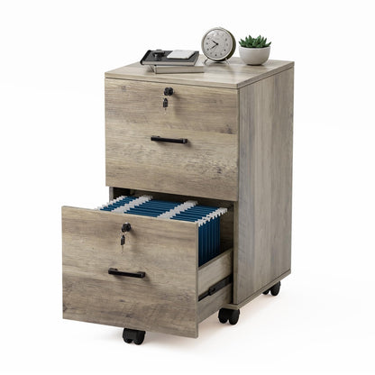 VINGLI Wood File Cabinet for Home Office
