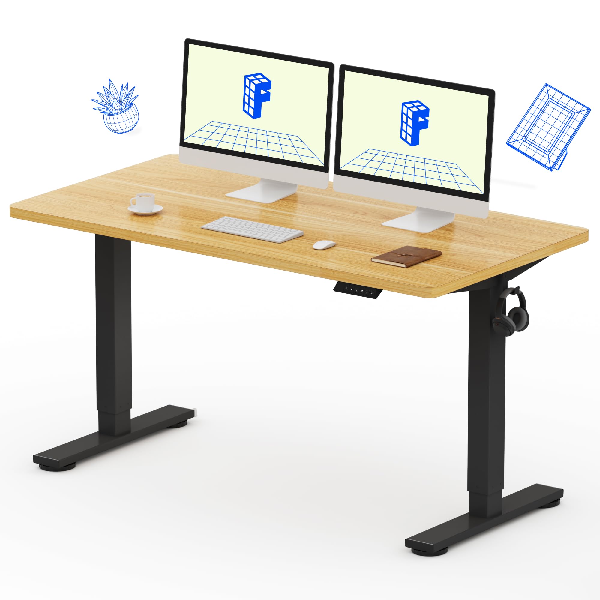 Electric Standing Desk with Memory Presets & Adjustable Height