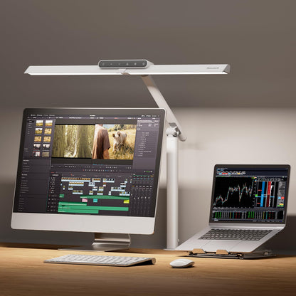 LED Desk Lamp with Clamp Mount & Adjustable Color Modes