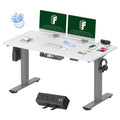 Height Adjustable Standing Desk with Cable Management & Power Hub