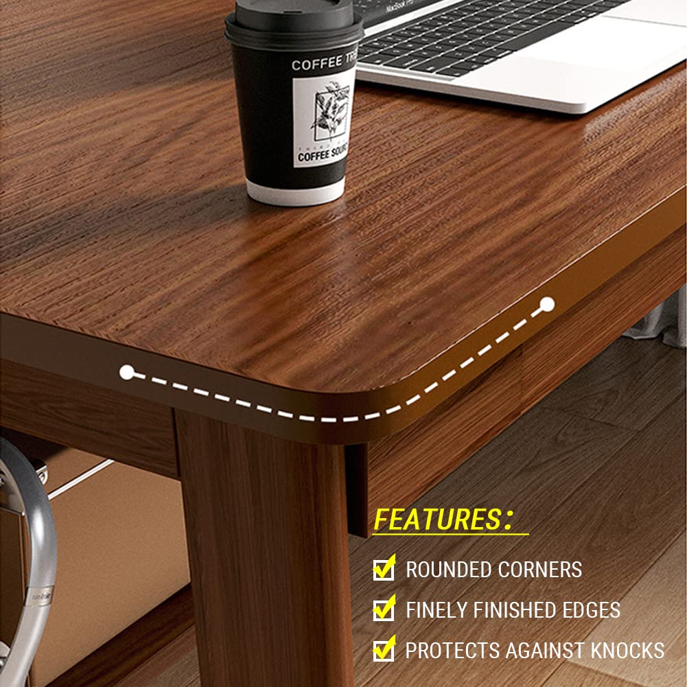 Modern Long Office Desk for Two-Person Workstation Setup