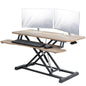 Height Adjustable Desk Converter with Dual Monitor Workstation