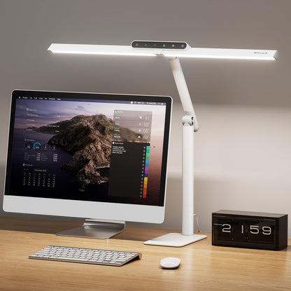 LED Desk Lamp with Clamp Mount & Adjustable Color Modes