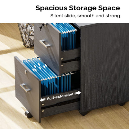 VINGLI Wood File Cabinet for Home Office