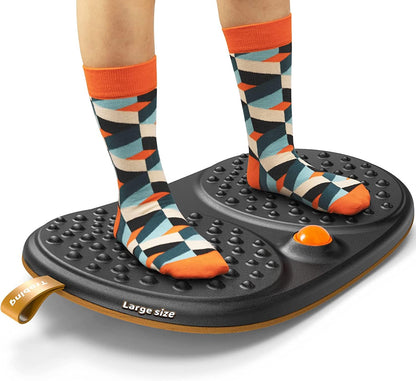 Standing Desk Balance Board with Rollerball Motion & Comfort Mat Design