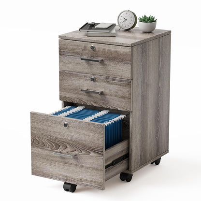 VINGLI Wood File Cabinet for Home Office
