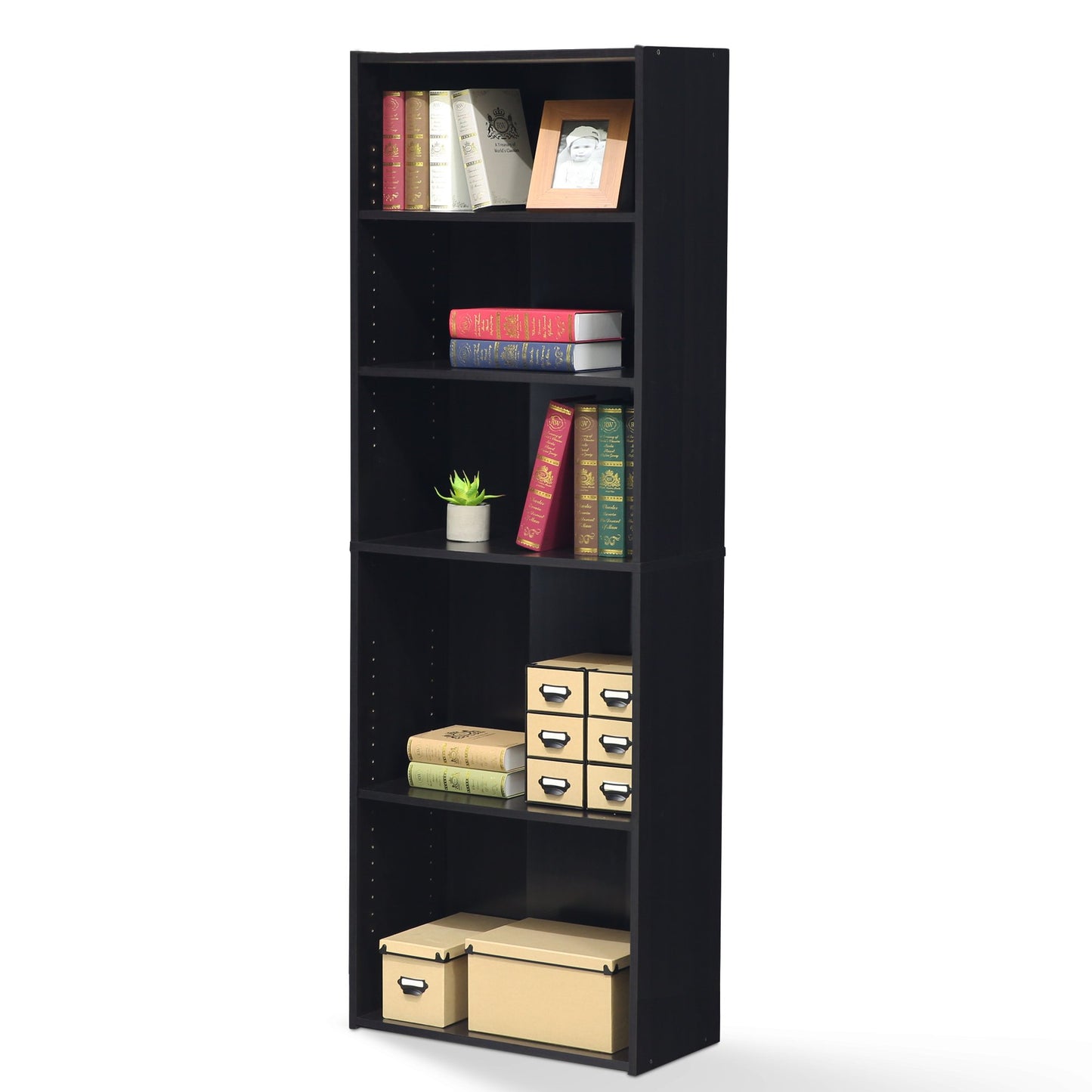 Tiered Storage Shelf for Office and Home Organization