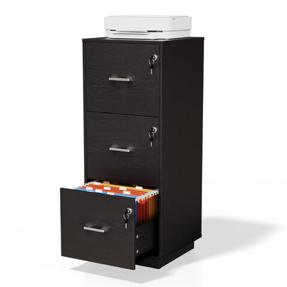 VINGLI Wood File Cabinet for Home Office
