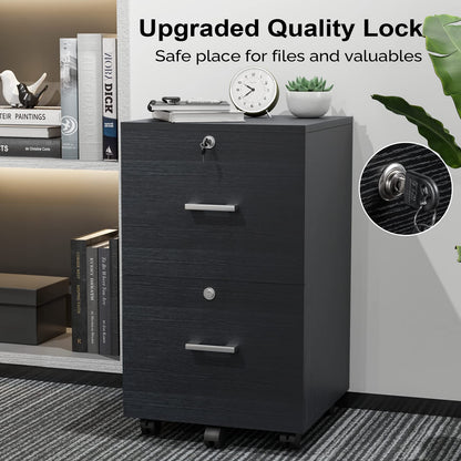 VINGLI Wood File Cabinet for Home Office