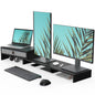 Fenge Triple Monitor Stand with Srorage Drawer, Adjustable Length and Angle