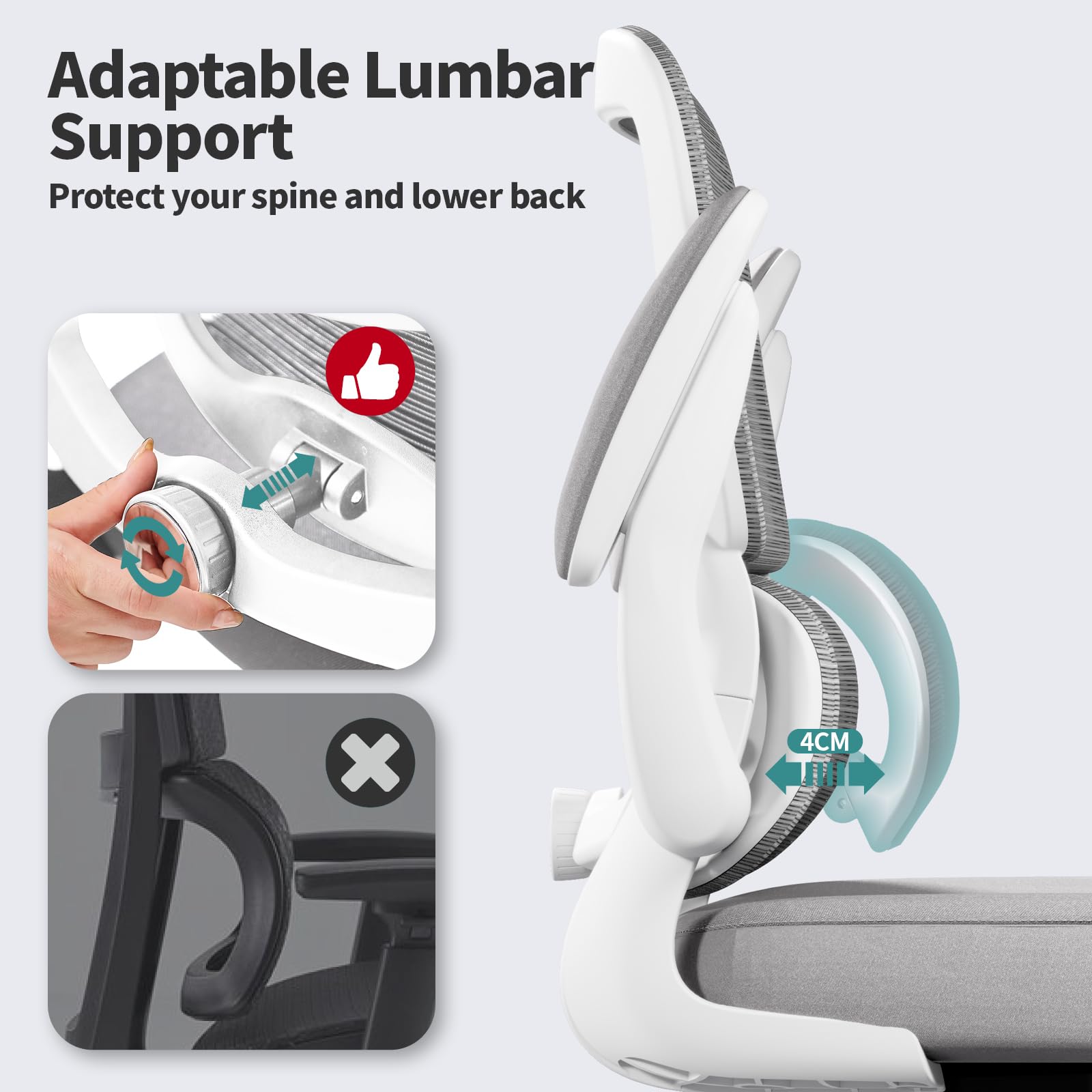 Ergonomic Mesh Office Chair with Adjustable Lumbar Support
