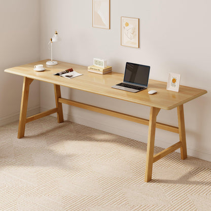 IOTXY Solid Wood Writing Table - Minimalist PC Computer Desk