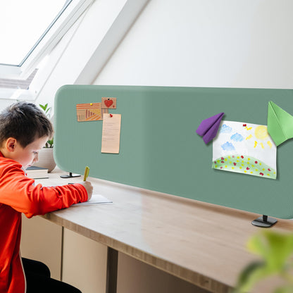 Freestanding Desk Divider Panel for Office Privacy & Workspace Separation