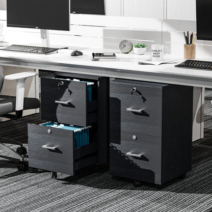 VINGLI Wood File Cabinet for Home Office