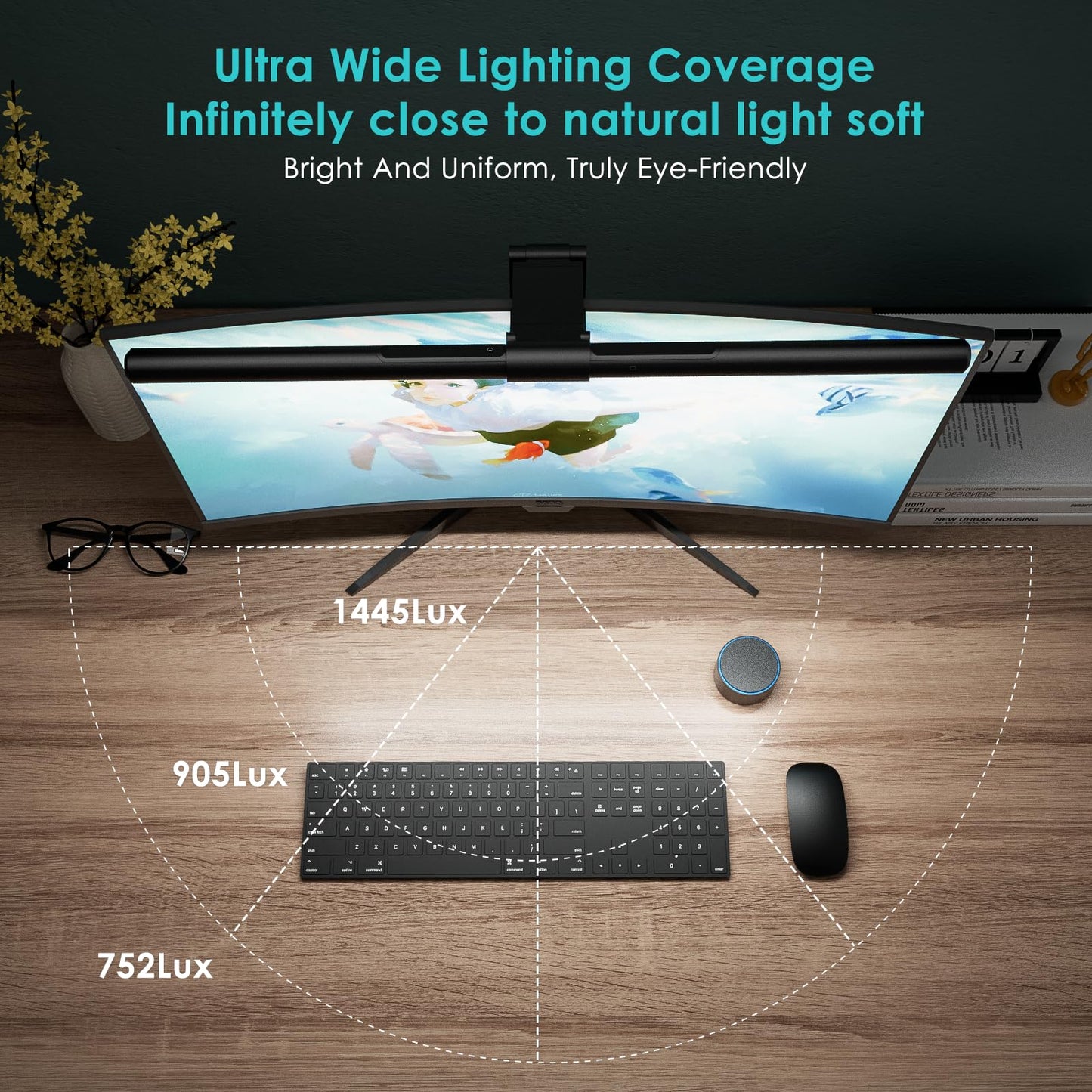 RGB Monitor Light Bar with USB Desk Lighting Design