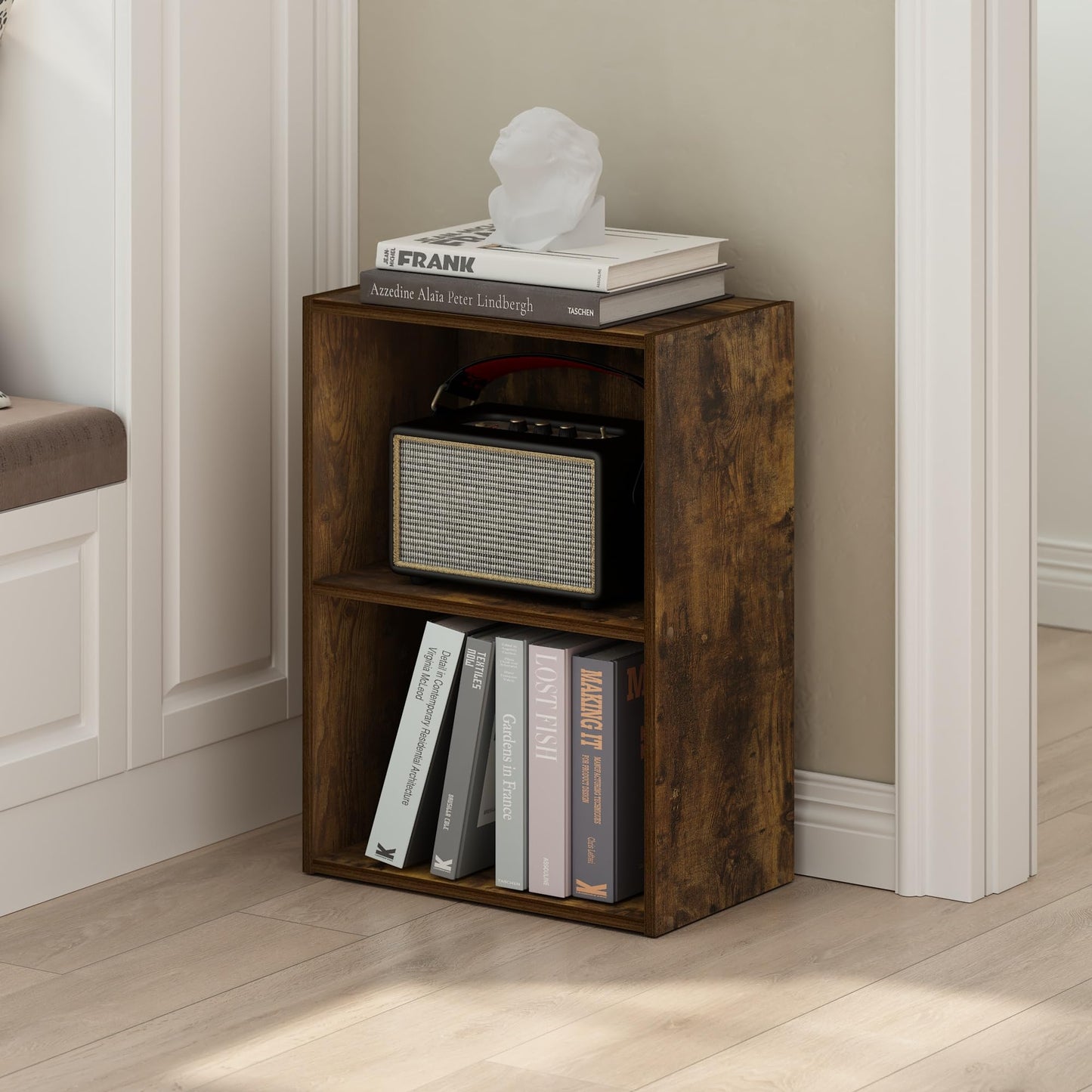 Tiered Storage Shelf for Office and Home Organization