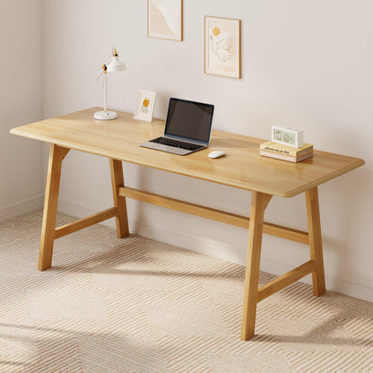 IOTXY Solid Wood Writing Table - Minimalist PC Computer Desk