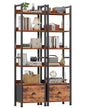 Furologee Tall Bookshelf with Drawers