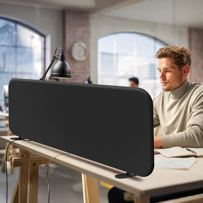 Freestanding Desk Divider Panel for Office Privacy & Workspace Separation