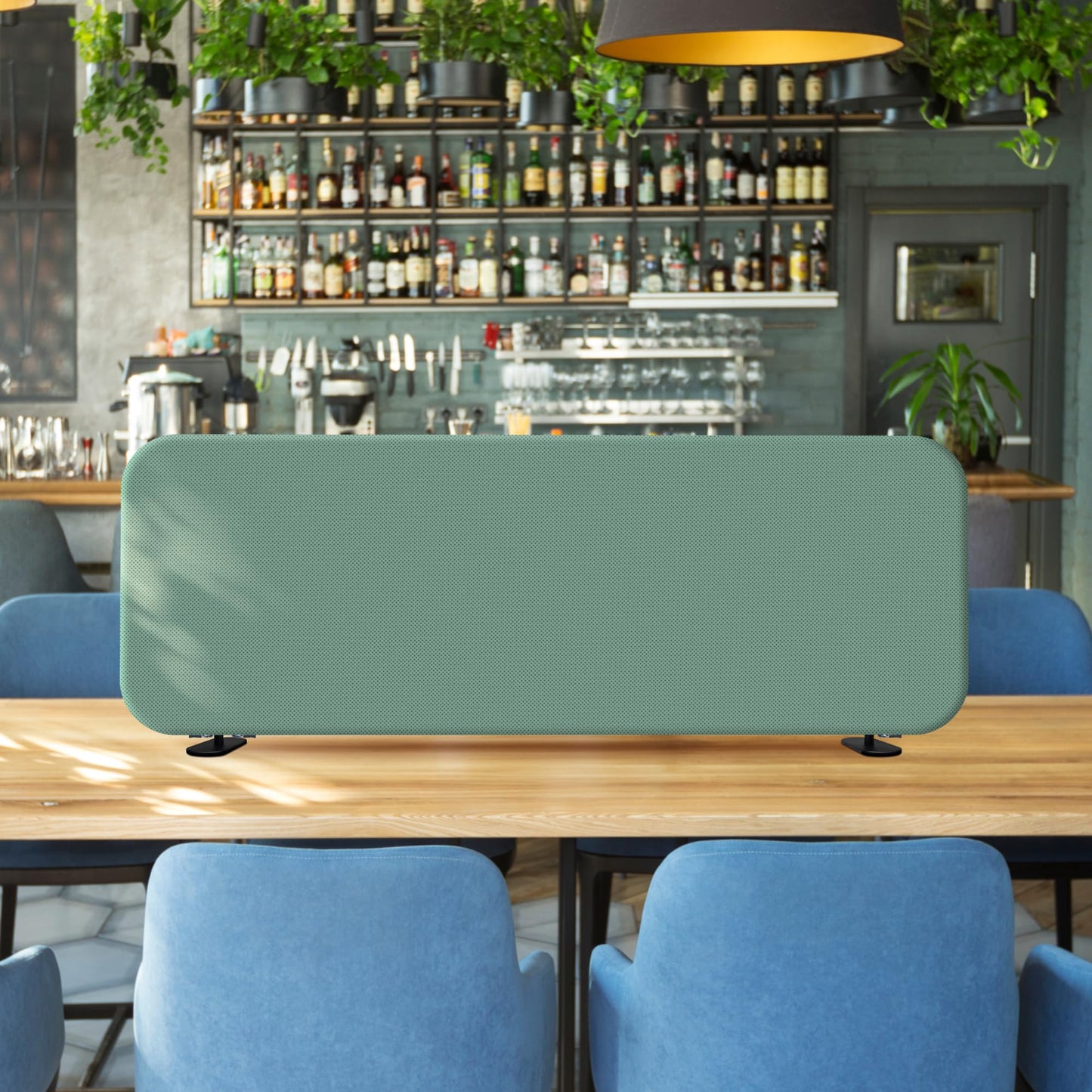 Freestanding Desk Divider Panel for Office Privacy & Workspace Separation
