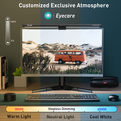 RGB Monitor Light Bar with USB Desk Lighting Design