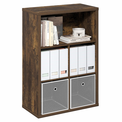 Tiered Storage Shelf for Office and Home Organization
