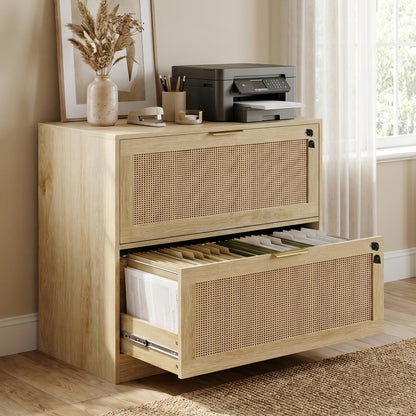 HOPUBUY 2 Drawer File Cabinet with Lock, Printer Stand Lateral