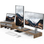 Fenge Triple Monitor Stand with Srorage Drawer, Adjustable Length and Angle
