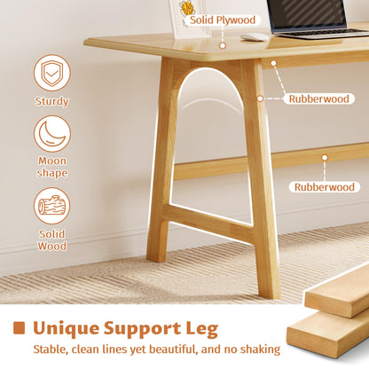 IOTXY Solid Wood Writing Table - Minimalist PC Computer Desk