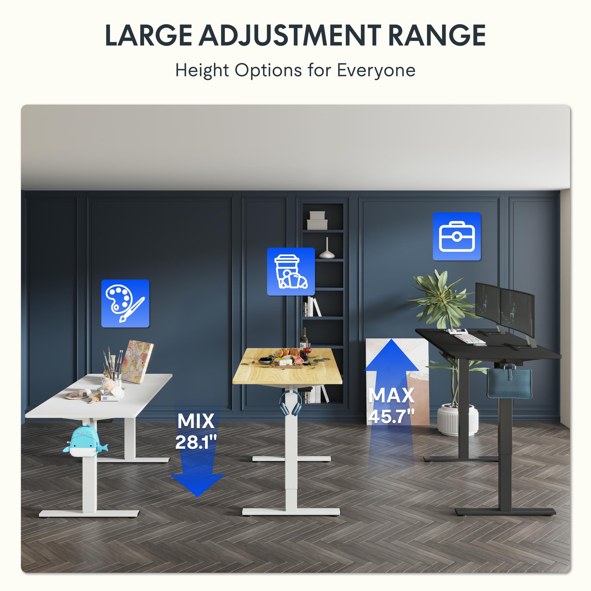 FLEXISPOT 40 to 79 in Electric Standing Desk