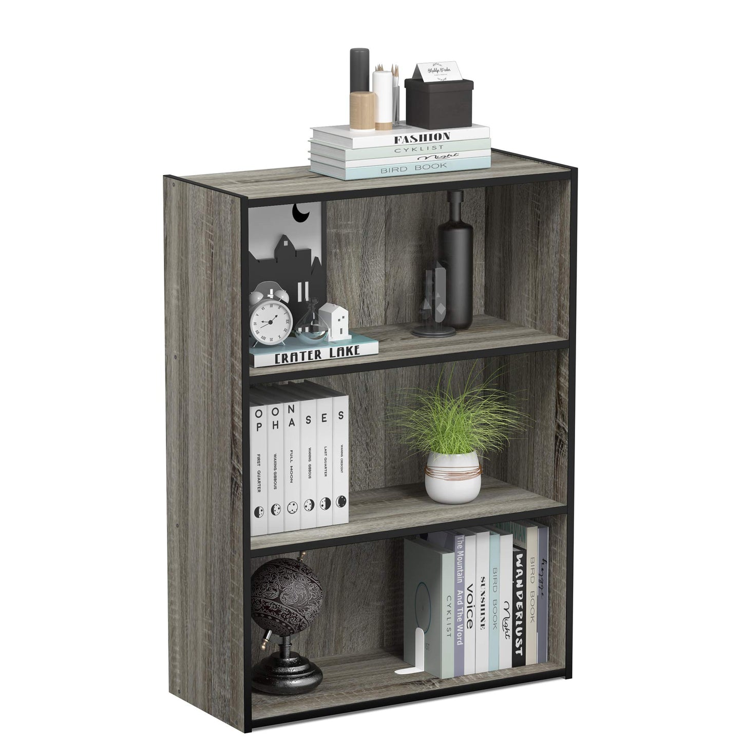 Tiered Storage Shelf for Office and Home Organization