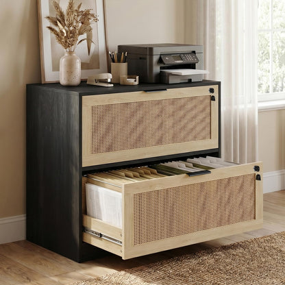 HOPUBUY 2 Drawer File Cabinet with Lock, Printer Stand Lateral
