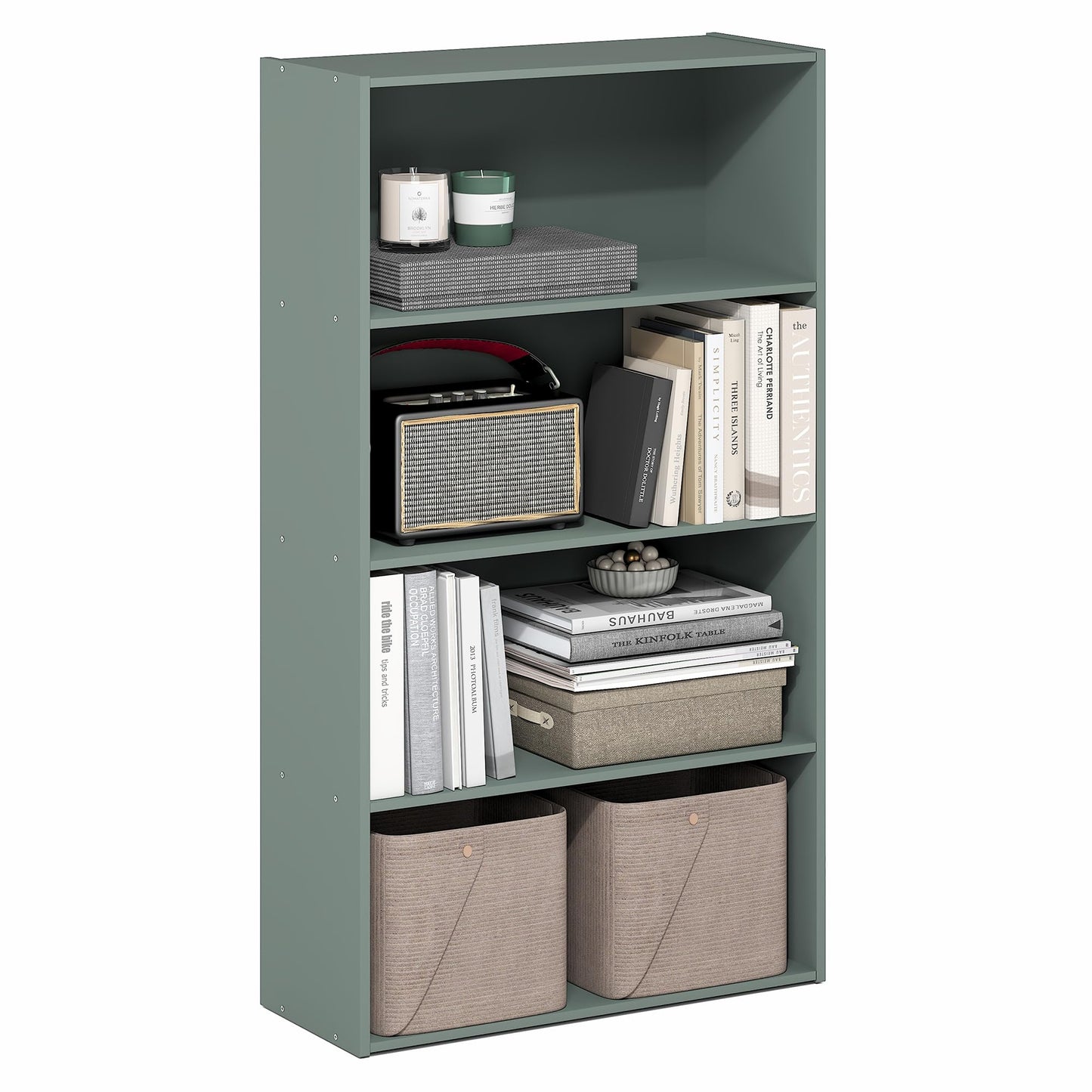 Tiered Storage Shelf for Office and Home Organization