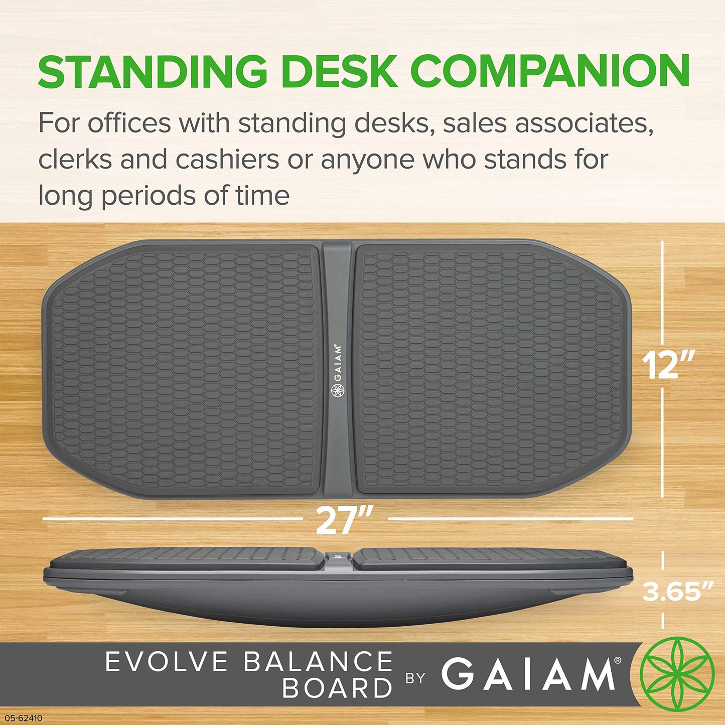 Standing Desk Balance Board with Anti-Fatigue Rocking Design