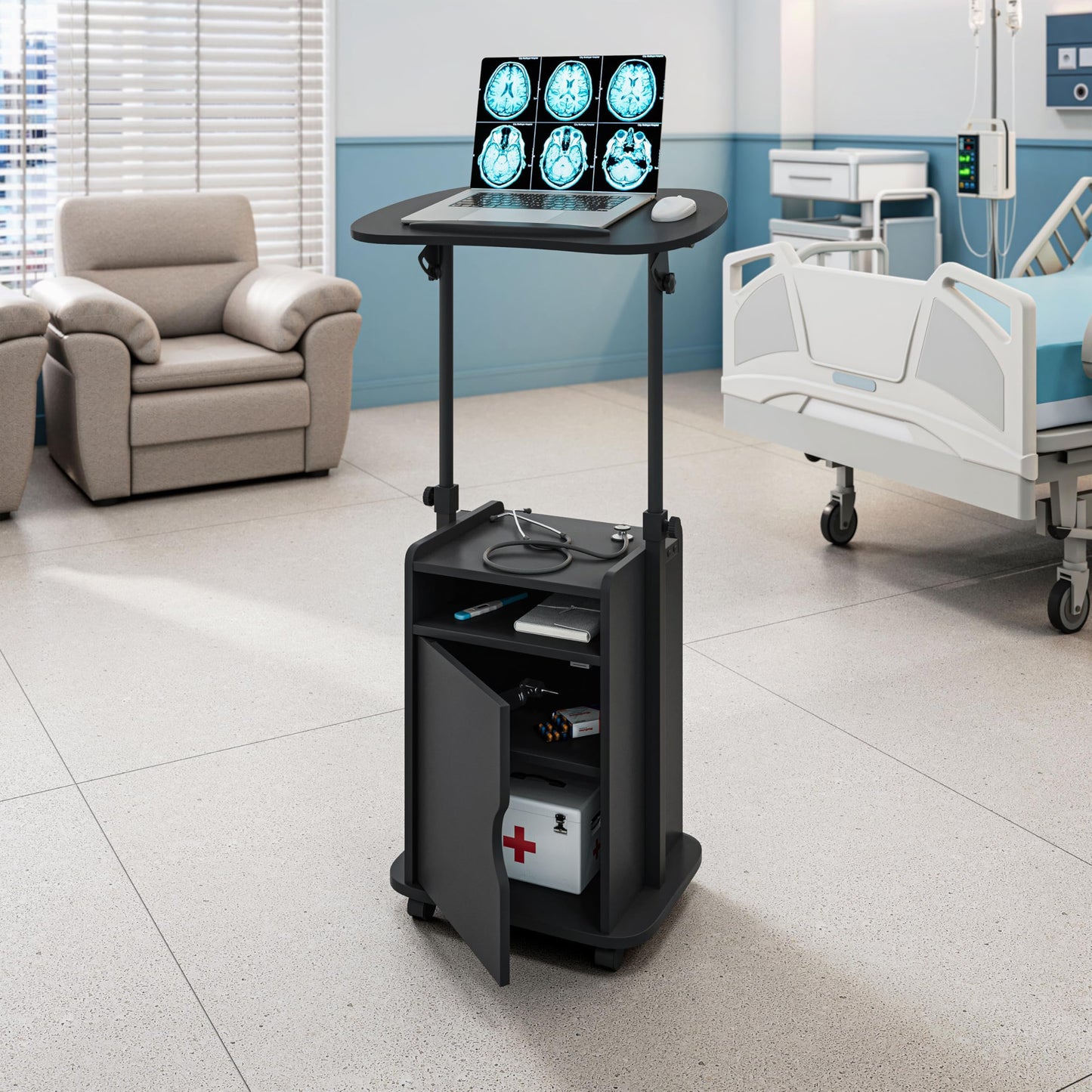 Techni Mobili RTA-B007 Laptop Cart