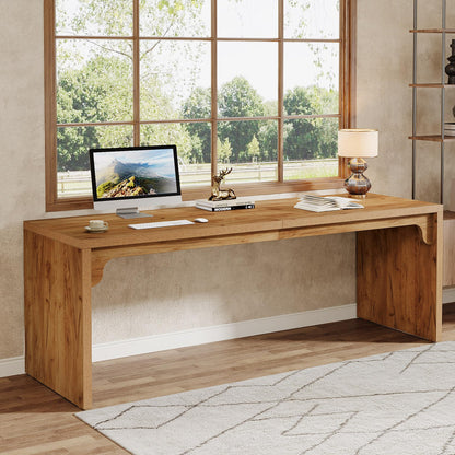 Extra Long Two-Person Office Desk for Home Workstations